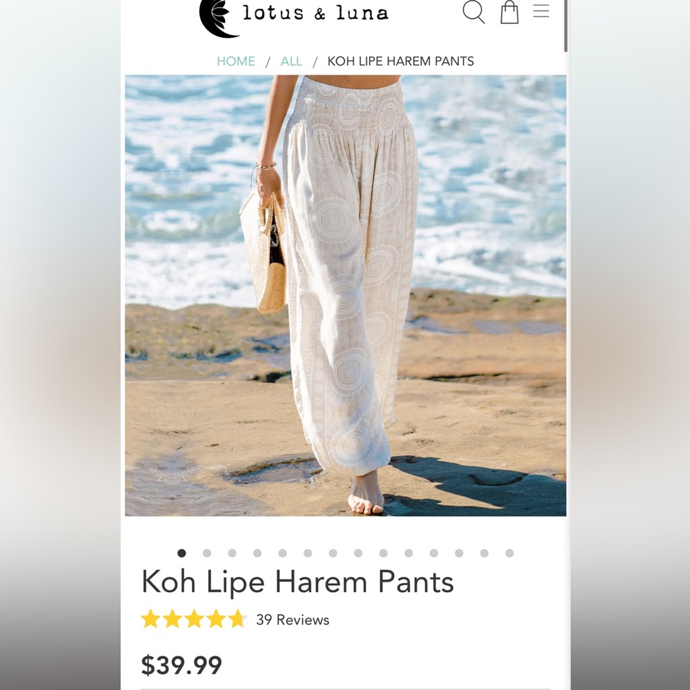 lotus and luna harem pants